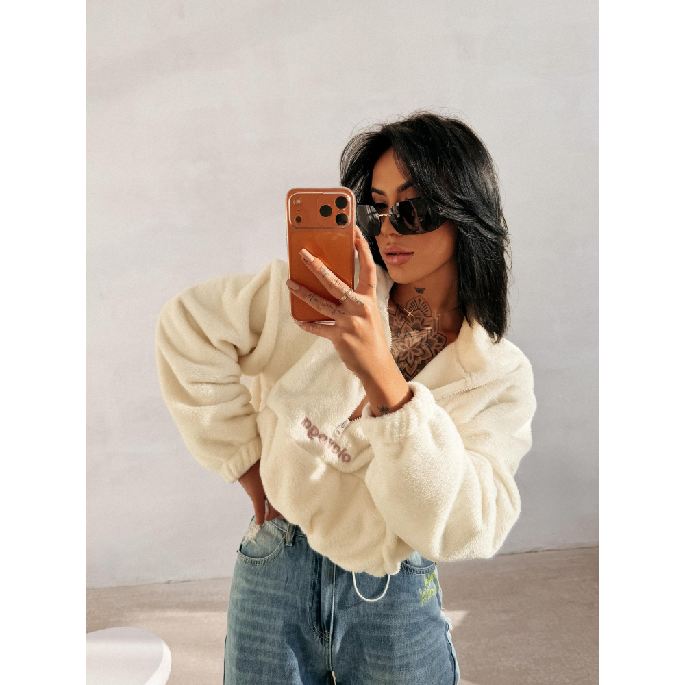 BLUZA DAMSKA POLAR OLAVOGA EMINO COCONUT