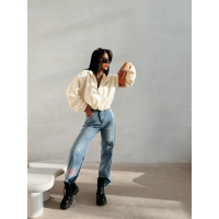 BLUZA DAMSKA POLAR OLAVOGA EMINO COCONUT
