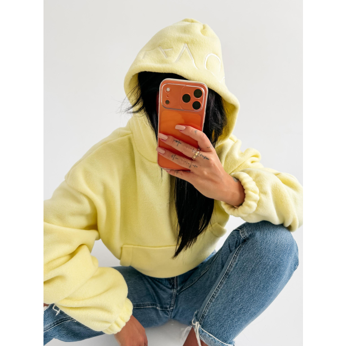 BLUZA DAMSKA POLAR Z KPTUREM OLAVOGA MERIDIAN YELLOW