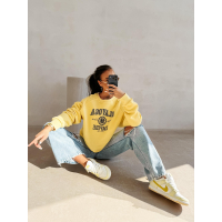BLUZA DRESOWA BAWEŁNIANA DAMSKA OLAVOGA AMARIS YELLOW