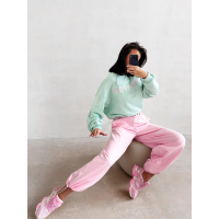 BLUZA DRESOWA BAWEŁNIANA DAMSKA OLAVOGA MELLOW MINT