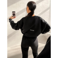 BLUZA DRESOWA BAWEŁNIANA DAMSKA OLAVOGA MELLOW BLACK