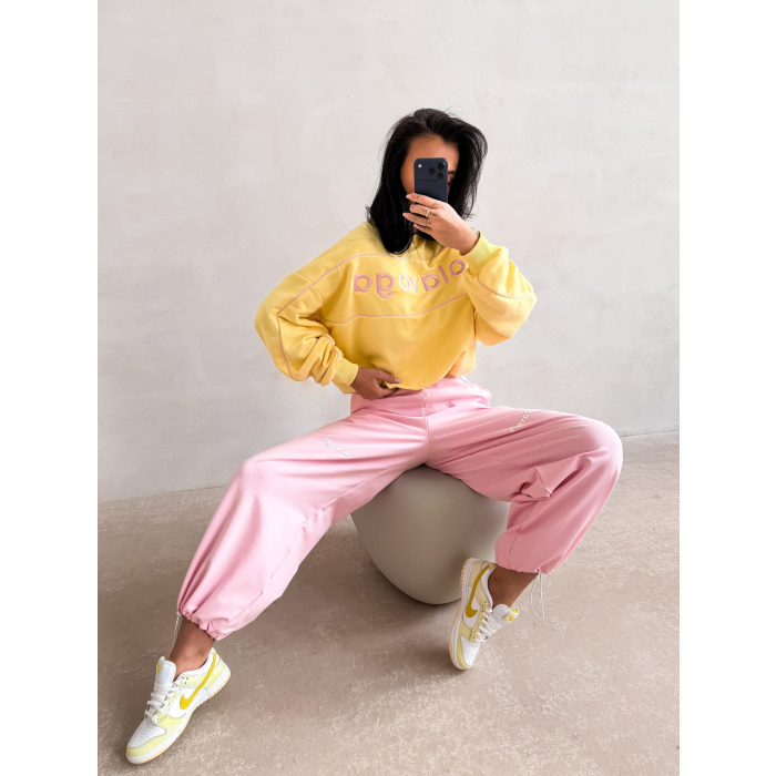BLUZA DRESOWA BAWEŁNIANA DAMSKA OLAVOGA MELLOW YELLOW