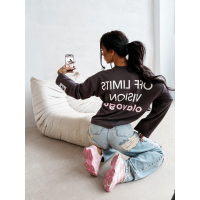 BLUZA DRESOWA BAWEŁNIANA DAMSKA OLAVOGA URBAN ROYAL GRAFIT