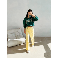 BLUZA DRESOWA BAWEŁNIANA DAMSKA OLAVOGA VESA DEEP GREEN