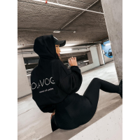 BLUZA DRESOWA BAWEŁNIANA DAMSKA OVERSIZE OLAVOGA VELA BLACK