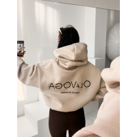 BLUZA DRESOWA BAWEŁNIANA DAMSKA OVERSIZE OLAVOGA VELA BEIGE