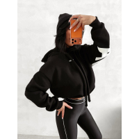 BLUZA DRESOWA BAWEŁNIANA DAMSKA OVERSIZE OLAVOGA VINTA BLACK