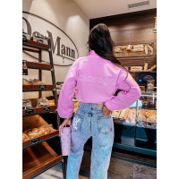 BLUZA DRESOWA DAMSKA NA ZAMEK OLAVOGA ROSEA PUDER PINK
