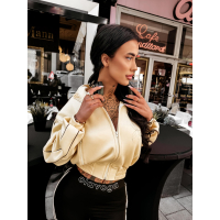 BLUZA DRESOWA DAMSKA NA ZAMEK OLAVOGA ROSEA YELLOW