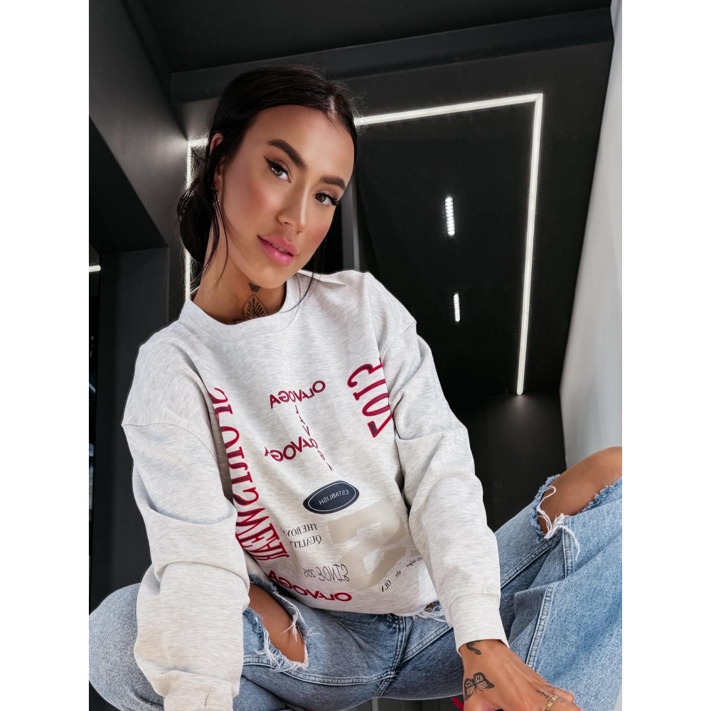 BLUZA DRESOWA DAMSKA OLAVOGA APARE GRAY BLUZA DRESOWA DAMSKA OLAVOGA APARE GRAY