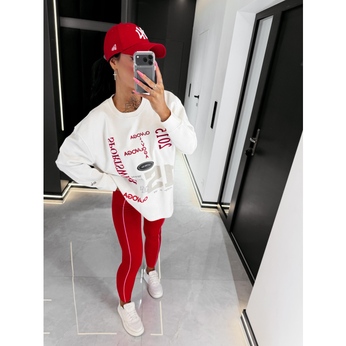 BLUZA DRESOWA DAMSKA OLAVOGA APARE ECRU