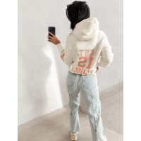 BLUZA DRESOWA DAMSKA OVERSIZE OLAVOGA GRAPE WHITE