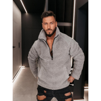 BLUZA MĘSKA OVERSIZE OLAVOGA MEN TEDDY MELLANO GRAPHIT
