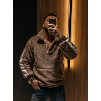 BLUZA MĘSKA POLAR OLAVOGA MEN TEDDY FLEECE SETTLINE BEIGE
