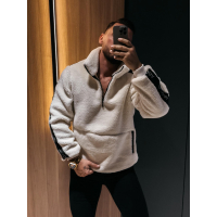 BLUZA MĘSKA POLAR OLAVOGA MEN TEDDY FLEECE SETTLINE ECRU