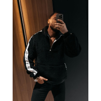 BLUZA MĘSKA POLAR OLAVOGA MEN TEDDY FLEECE SETTLINE BLACK