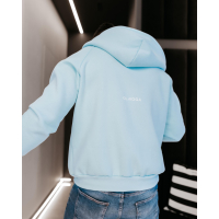 BLUZA MĘSKA Z KAPTUREM NA ZAMEK OLAVOGA MEN IRIS MEN MINT
