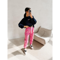BLUZA WELUROWA DAMSKA OLAVOGA VELVORA NAVY BLUE