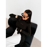 BLUZKA ASYMETRYCZNA LONG OLAVOGA DUSK BLACK