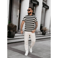 BLUZKA SWETER MĘSKI PASKI OLAVOGA MEN NEXTO BLACK