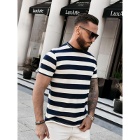 BLUZKA SWETER MĘSKI PASKI OLAVOGA MEN NEXTO NAVY BLUE