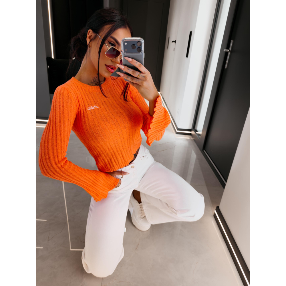 BLUZKA SWETER OLAVOGA ZIRRA NEON ORANGE BLUZKA SWETER OLAVOGA ZIRRA NEON ORANGE