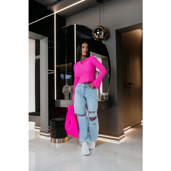 BLUZKA SWETER OLAVOGA ZIRRA AMARANT