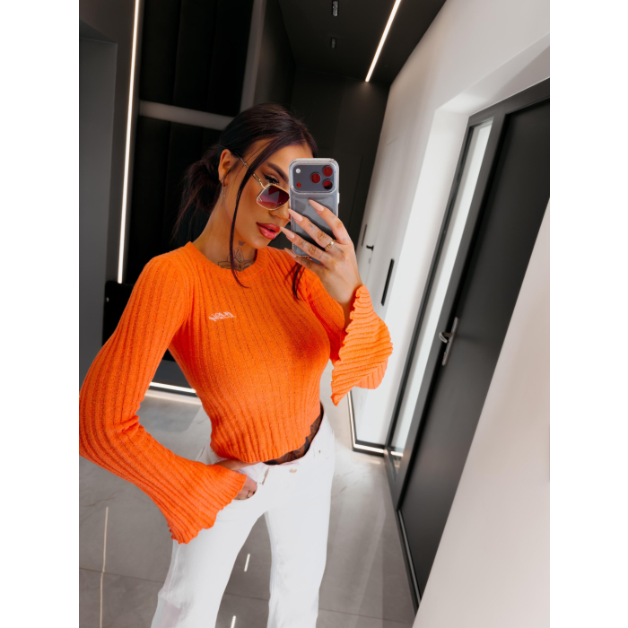 BLUZKA SWETER OLAVOGA ZIRRA NEON ORANGE