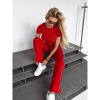 BLUZKA TOP AŻUROWY OLAVOGA KEMO RED