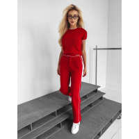 BLUZKA TOP AŻUROWY OLAVOGA KEMO RED