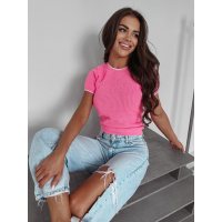 BLUZKA TOP AŻUROWY OLAVOGA KEMO PINK