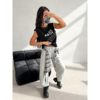 BLUZKA TOP BEZRĘKAWNIK OLAVOGA RAYKIING BLACK