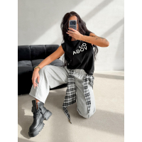 BLUZKA TOP BEZRĘKAWNIK OLAVOGA RAYKIING BLACK