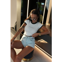 BLUZKA TOP OLAVOGA CALINA ECRU BLACK