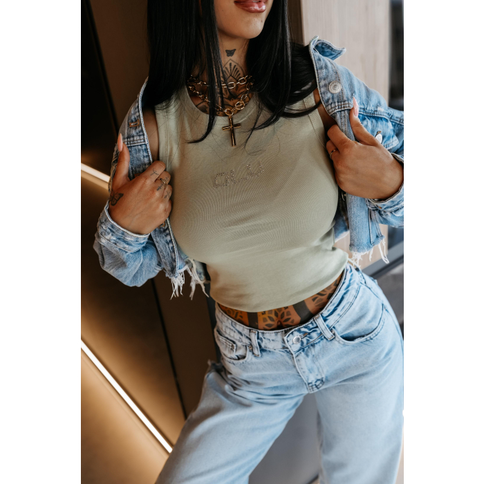 BLUZKA TOP OLAVOGA STONY KHAKI