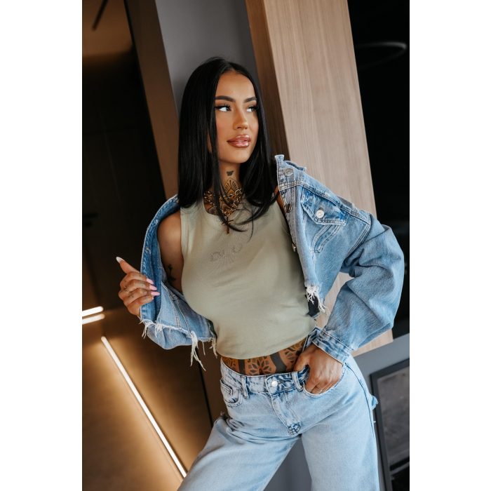BLUZKA TOP OLAVOGA STONY KHAKI