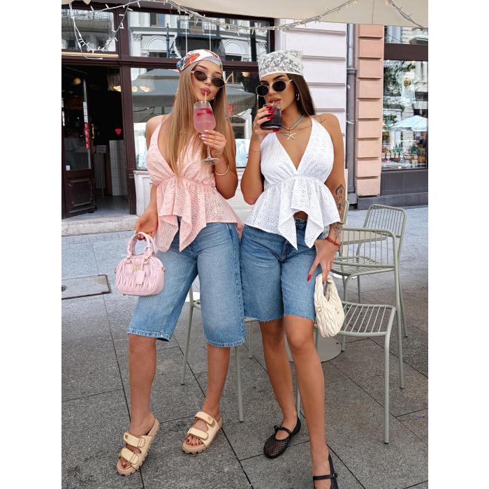BLUZKA TOP OLAVOGA VISOLA PUDER
