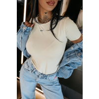 BLUZKA T-SHIRT DAMSKI OLAVOGA BASTU LIGHT MINT