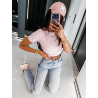 BLUZKA T-SHIRT DAMSKI OLAVOGA BASTU PUDER