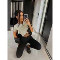 BLUZKA T-SHIRT DAMSKI OLAVOGA BASTU OLIVE