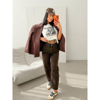 BLUZKA T-SHIRT DAMSKI OLAVOGA PRINT IDCARE ECRU