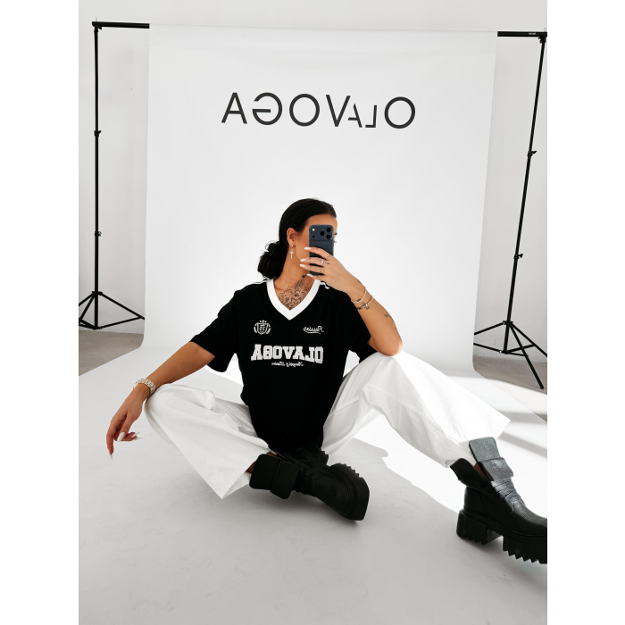 BLUZKA T-SHIRT DAMSKI OLAVOGA LONDON BLACK