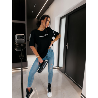 BLUZKA T-SHIRT DAMSKI OVERSIZE OLAVOGA AVELYNE BLACK