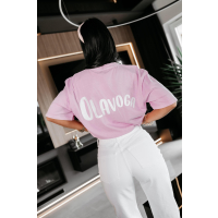 BLUZKA T-SHIRT DAMSKI OVERSIZE OLAVOGA BABE PUDER