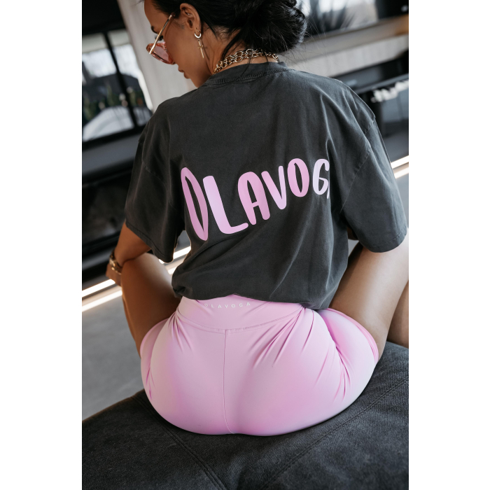 BLUZKA T-SHIRT DAMSKI OVERSIZE OLAVOGA BABE DARK GRAY