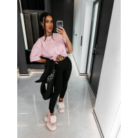 BLUZKA T-SHIRT DAMSKI OVERSIZE OLAVOGA ENORAI PUDER