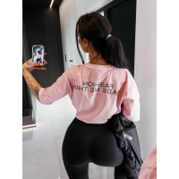 BLUZKA T-SHIRT DAMSKI OVERSIZE OLAVOGA ENORAI PUDER