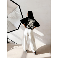 BLUZKA T-SHIRT DAMSKI OVERSIZE OLAVOGA FIOAGE BLACK
