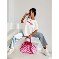 BLUZKA T-SHIRT DAMSKI OVERSIZE OLAVOGA NIMUE ECRU